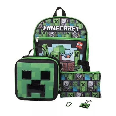 Kids Minecraft 5-Piece Backpack Set Set • $35