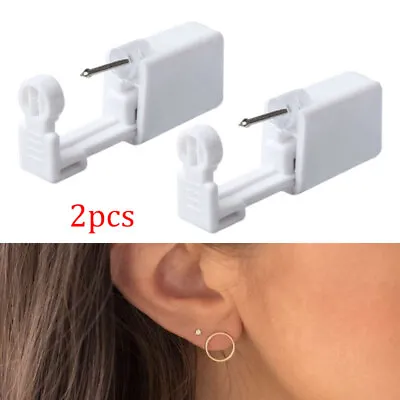 Disposable Nose Ear Piercing Unit Earring Guns DIY Homes Piercer Stud Tools Kits • £6.01