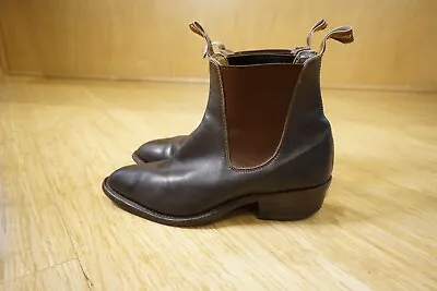 R M Williams Yearling $495 Boot Brown Leather 7.5 G US 8.5 EUR 41.5 Ankle Low  • $145.79