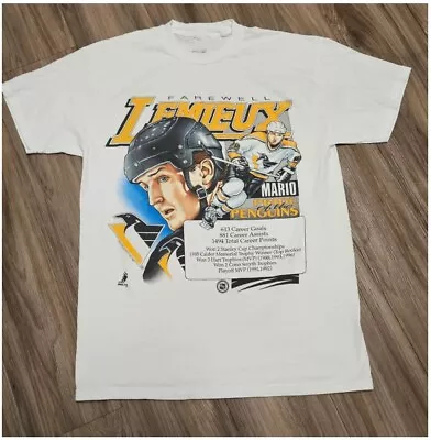 1997 Pittsburgh Penguins Big Logo T-Shirt Mario Lemieux S-3XL • $19.59
