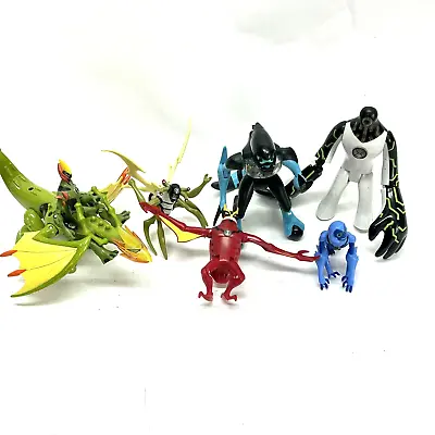 Ben 10 Lot Of 7 Figures-JetRay Stinkfly Swampfire DNA Upgrade XLR8 (SH) • $53.99