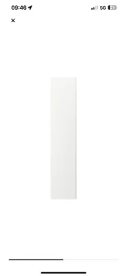 IKEA PAX VIKANES White Door X2 Built In Handle 229 X 50 CM • £120