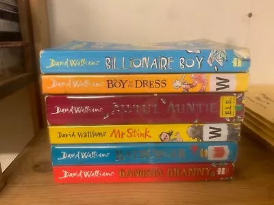 Job Lot Collection Of 6 David Walliams Children's Fiction Books • £7