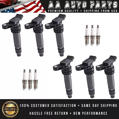 $96.69 • Buy Set Of 6 Ignition Coil & Iridium Spark Plug For Volvo S80 V70 XC70 XC90 3.0L
