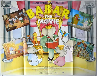 BABAR : THE MOVIE (1990) Original Quad Movie Poster - Alan Bunce Gordon Pinsent • $16.02