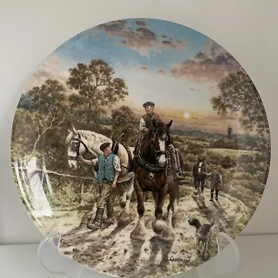 £4.99 • Buy Wedgwood Horse Plate End Of The Day John L Chapman Life On The Farm Series