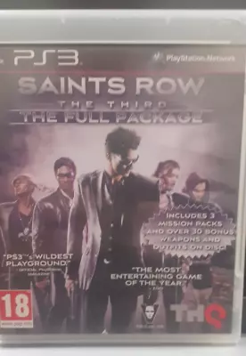 Saints Row The Third: The Full Package  -  (Sony PlayStation 3) PS3 With Manual • £4.99