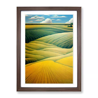 Wheat Field Landscape Wall Art Print Framed Canvas Picture Poster Decor • £24.95