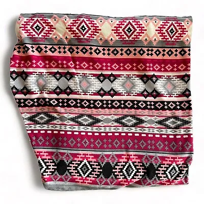 Lularoe TC Buttery Soft Leggings Fair Isle Nordic Yoga Waist Pink Black Grey Red • £11.57