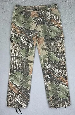 Liberty Pants Mens Large 36-38 Reg Realtree Camouflage Cargo Hunting Outdoors • $24.88