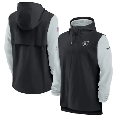 Las Vegas Raiders Jacket (Size M) Men's NFL Nike Player 1/4 Jacket - New • £49.99