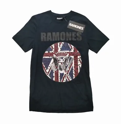 Ramones Punk Rock Presidential Seal  Union Jack Navy - Size Small • £15