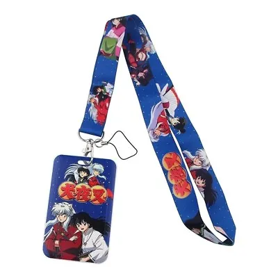 Inuyasha Manga Anime Series Inuyasha Kagome Blue Lanyard With ID Badge Holder • $7.99