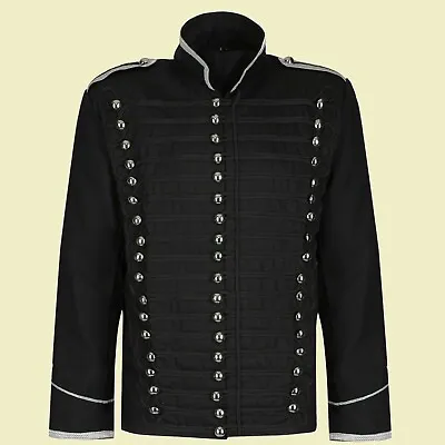 Mens Black Hussar Parade Gothic Jacket • £170