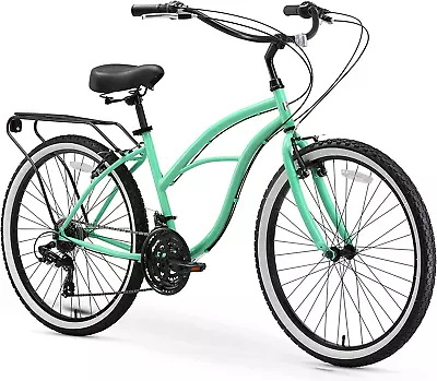 Around The Block Women'S Beach Cruiser Bike 1/3/7/21 Speed Bicycles 26 /24  Wh • $536.99