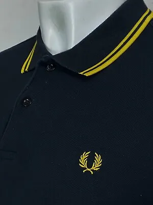 £0.99 • Buy Fred Perry | Twin Tipped M1200 Pique Polo Shirt Large (Black) Mod Skins 60s