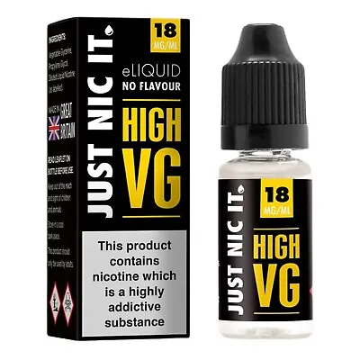 Just Nic It® Nic Shot E-Liquid Nicotine Additive E-Cig Vape Juice 18mg (10ml) • £1.95