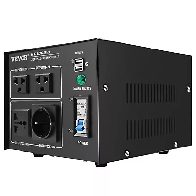 $44.99 • Buy 1000W Peak Voltage Converter Step Up Down Transformer 240V-110V / 110V-240V