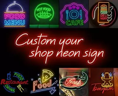 $28.39 • Buy Free Design Pizza Custom Neon Sign LED Light Kitchen Fast Food Restaurant Decor