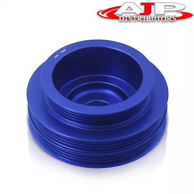 Blue Aluminum Crank Shaft Under Drive Pulley For Acura Honda B16 B18 VTEC • $44.99