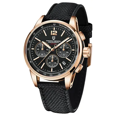 PAGANI DESIGN Men's Chronograph Quartz Watch Business Waterproof Sapphire VK63 • $219.99