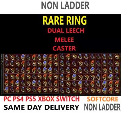 Rare Rings Non Ladder ✅pc Ps4 Ps5 Xbox Switch✅ Diablo 2 Resurrected D2r Items • $13.02