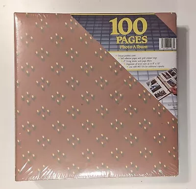 Vintage 100 Page Padded Cover 3-Ring Photo Album BRAND NEW! Made In Hong Kong • $9