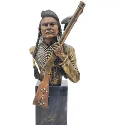 Pardell Legends No More Forever Chief Joseph Mixed Media Bronze Sculpture W/Box • $1290.39