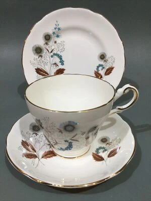 £5.95 • Buy Regency Bone China  Tea Cup, Saucer & Plate Trio