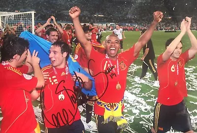 Santi Cazorla & Marcos Senna Signed Spain 12x8 Double Signed Photo UACC RACC  • $93.24