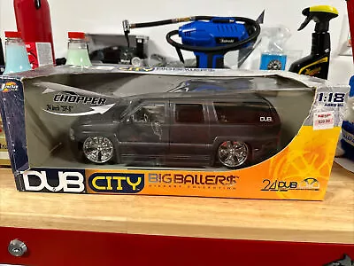 Dub City Big Ballers 1:18 Scale Die Cast Car - Gray Chevrolet Suburban • $69.99