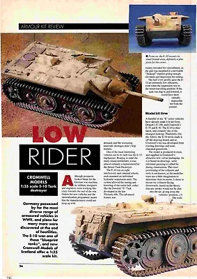 Ppot46 Model Kit Review ; Cromwell Models 1:35 Scale E-10 Tank Destroyer • $11.19