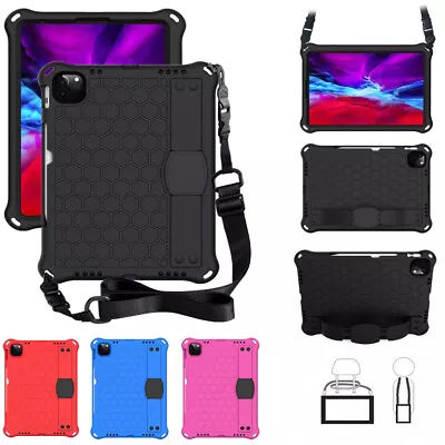 Rugged Kids Case For IPad Pro 11 2018 2020 Foam EVA Shoulder Strap Back Cover • £14.98