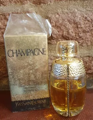 VINTAGE YSL CHAMPAGNE EDT  DISCONTINUED. 50ml PART USED WITH BOX • £150