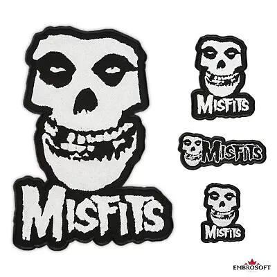 The Misfits Patch Embroidered Ghost Skull Punk Rock Band Logo Iron On 4 Sizes • $37.99