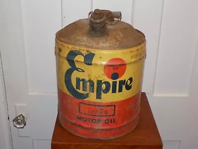 Vintage Empire Motor Oil 5 Gallon Empty Can • $85