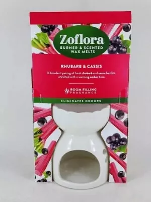 Zoflora Scented Wax Melts With Oil Burner --Rhubarb & Cassis-- 100% Genuine • £8