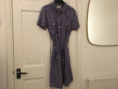 £7.99 • Buy Levis Shirt Dress - Size Small - Lilac With Patterns - Good Condition 