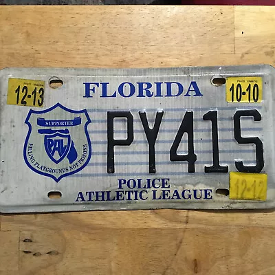 Vintage Florida License Plate Police Athletic League EXPIRED • $9.99