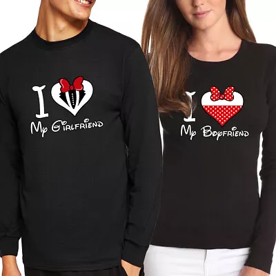 Nwt I Love My Girlfriend / Boyfriend Couple Valentine's Day Long Sleeve T-shirt • $17.99