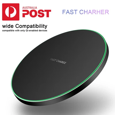 Qi Wireless Charger Charging Pad For IPhone 15 14 13 12 11 Pro Max Plus X XS XR • $12.85