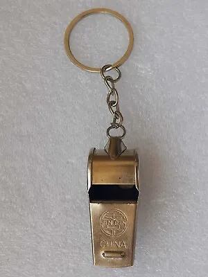 Vintage Whistle Boy Keychain Hang Hanger China Made Boy Scout 1990s Metal • $27