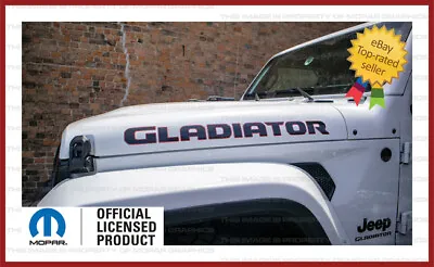 $29.96 • Buy (2x) Jeep GLADIATOR Hood Vinyl Decals Graphics Stickers JT 2019 - 2023 FJ3G0