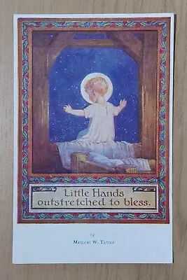 Medici Society Postcard: Little Hands Outstretched By Artist Margaret W Tarrant • £3