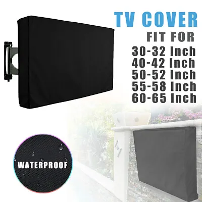 $22.99 • Buy 30-65 Inch Dustproof Waterproof TV Cover Outdoor Patio Flat Television Protector