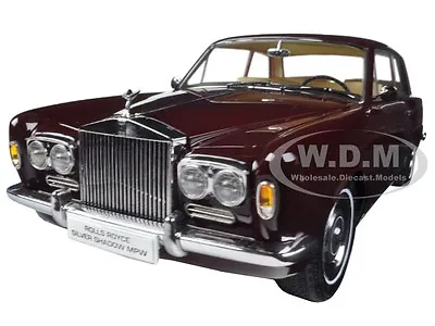 $139.99 • Buy 1968 Rolls Royce Silver Shadow Burgundy 1/18 Diecast Model Car By Paragon 98204