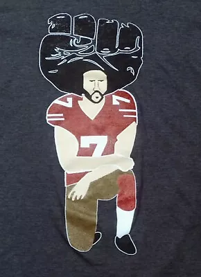 Colin Kaepernick San Francisco 49ers BLM Afro Kneel Knee T Shirt Small Justice • $19.99