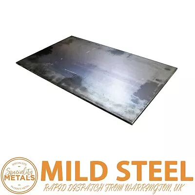 6mm Mild Steel Sheet Metal Plate Samples DIY & Car Repair 100 X 100mm X 3 Pack • £14.39