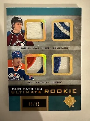 2013-14 Ultimate Collection Dual Patch URJ2-1ST Nathan MacKinnon Yakupov /35 • $145