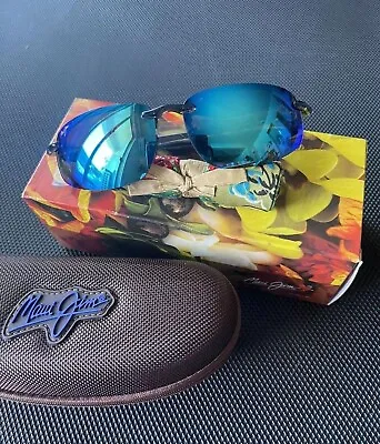 Maui Jim B407 Ho'okipa Grey Frame / Blue Hawaii Polarized Lenses • $129